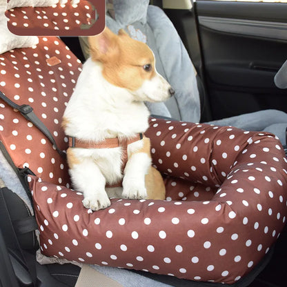 Siège pour Chien en Voiture - Siège de Sécurité pour Chiens avec Sangles et Rembourrage Doux