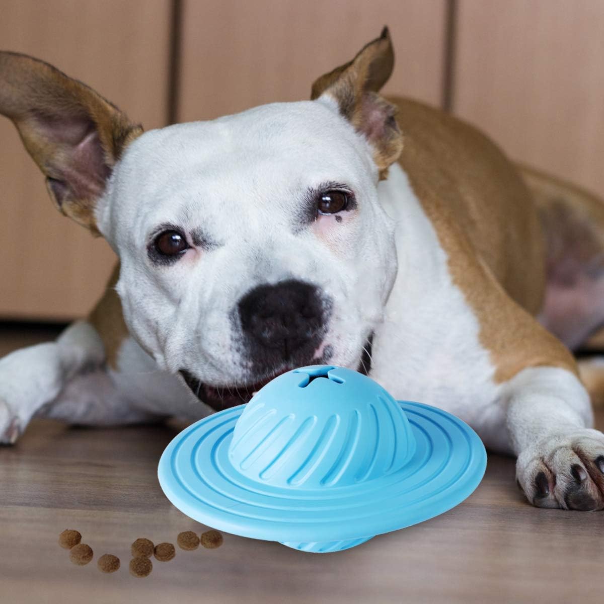 Jouet Interactif pour Chiens Ufo - Balle de Nourriture avec Distributeur de Friandises pour Chiens