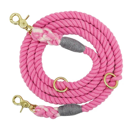Laisse Spirale En Coton Pour Chiens Avec Mousqueton