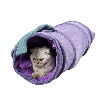 Tunnel pour Chats en Forme de Fleur - Tunnel de Jeu Souple pour Chats