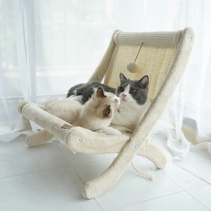 Chat-relax avec Surface à Gratter - un Meuble Confortable pour Dormir et Se Gratter