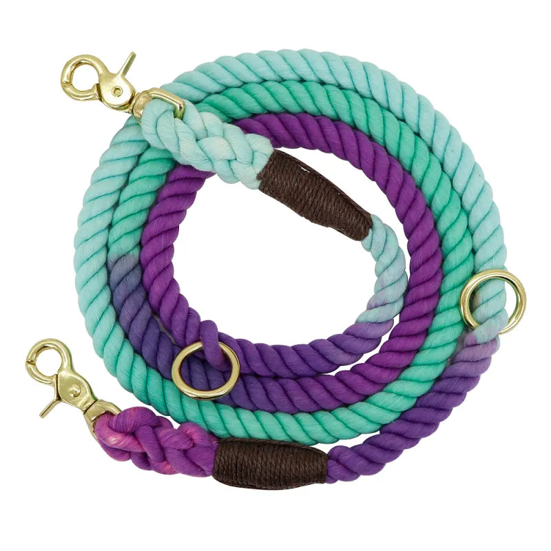 Laisse Spirale En Coton Pour Chiens Avec Mousqueton