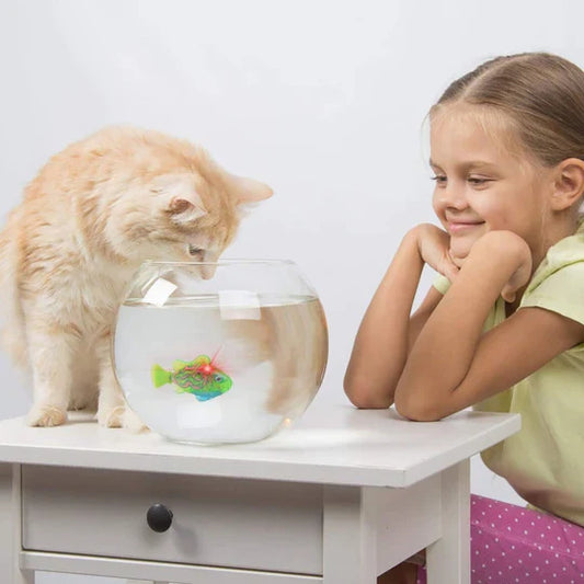 Jouets Aquatiques Interactifs - Poissons Flottants pour Animaux de Compagnie