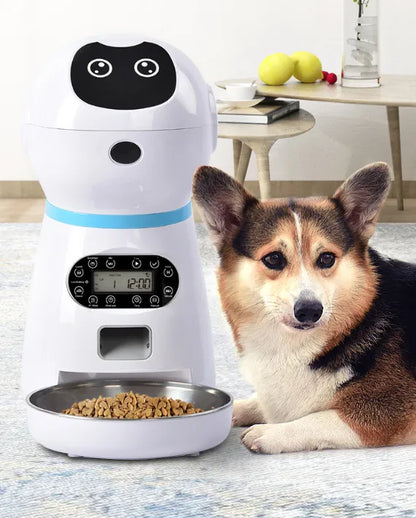 Distributeur Automatique de Nourriture pour Chiens avec Affichage Numérique