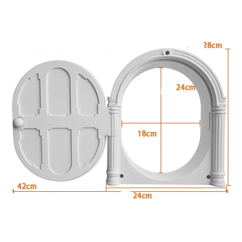 Porte D' Entrée Décorative au Design Classique - Jouet pour Petits Animaux