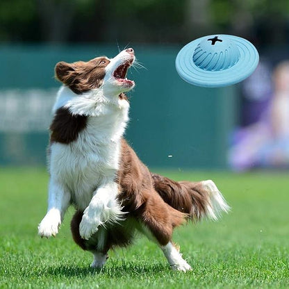 Jouet Interactif pour Chiens Ufo - Balle de Nourriture avec Distributeur de Friandises pour Chiens