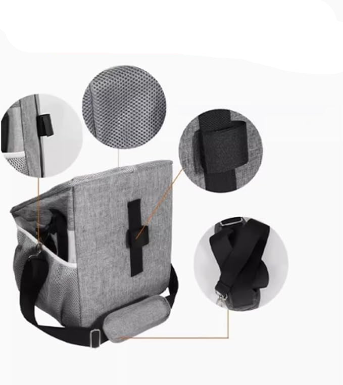 Caisse de Transport pour Chien en Voiture - Sac de Transport pour Chien Compact et Sûr avec Structure Solide