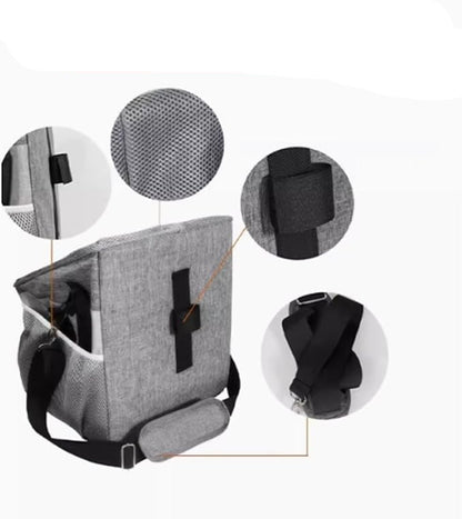 Caisse de Transport pour Chien en Voiture - Sac de Transport pour Chien Compact et Sûr avec Structure Solide