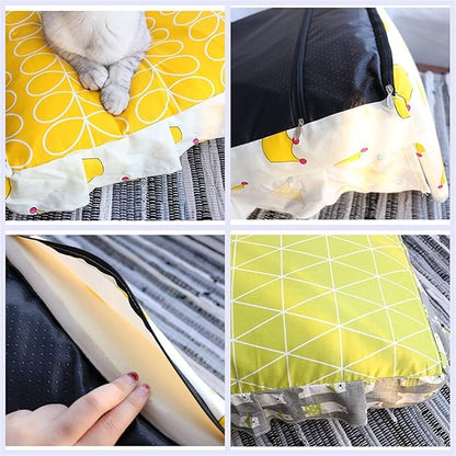 Lit pour Chat avec Dossier - Lit Confortable pour Animaux de Compagnie avec Coussin pour Chats et Petits Chiens