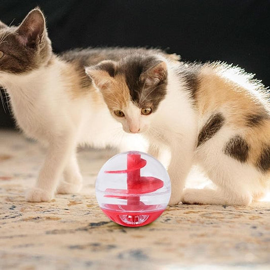 Jouets pour Chats Balle de Nourriture - Distributeur Interactif de Friandises pour Jouer et Apprendre