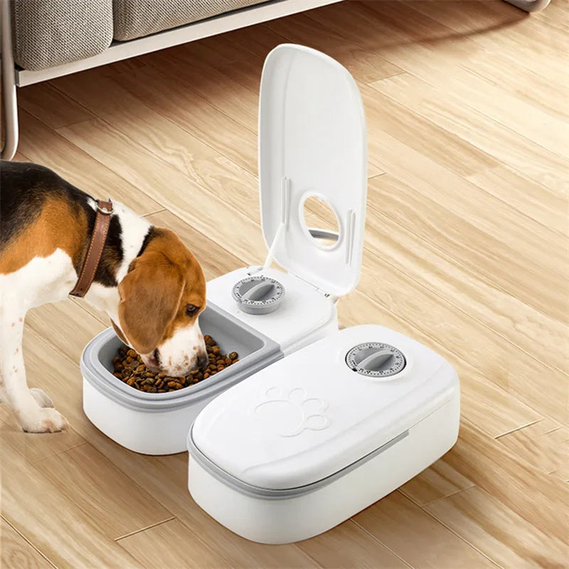Distributeur Automatique de Nourriture avec Minuterie pour Chats et Chiens