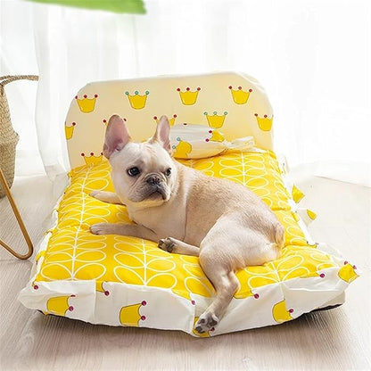 Lit pour Chat avec Dossier - Lit Confortable pour Animaux de Compagnie avec Coussin pour Chats et Petits Chiens