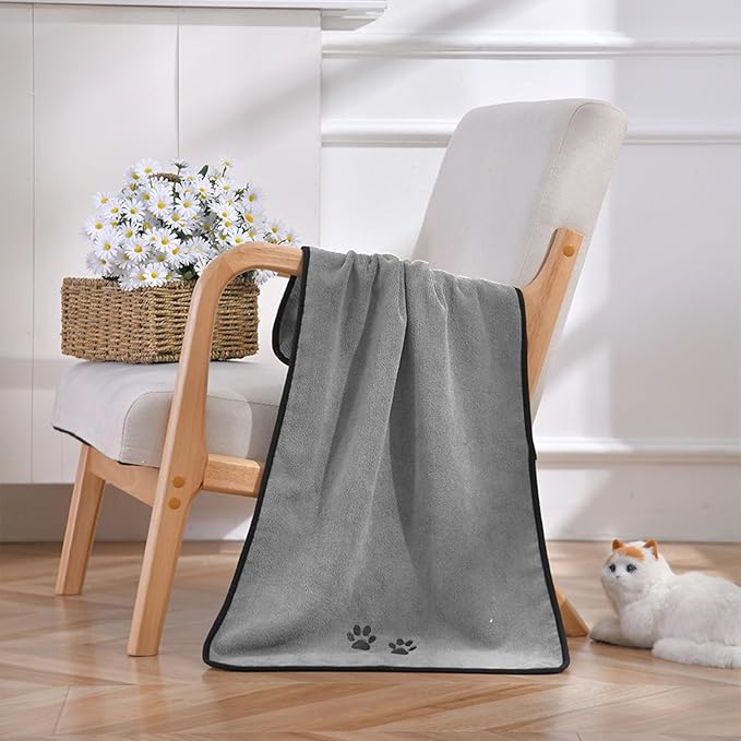 Serviette Microfibre Pour Animaux Domestiques Avec Poches Intégrées