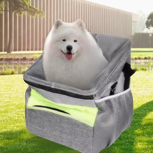Caisse de Transport pour Chien en Voiture - Sac de Transport pour Chien Compact et Sûr avec Structure Solide