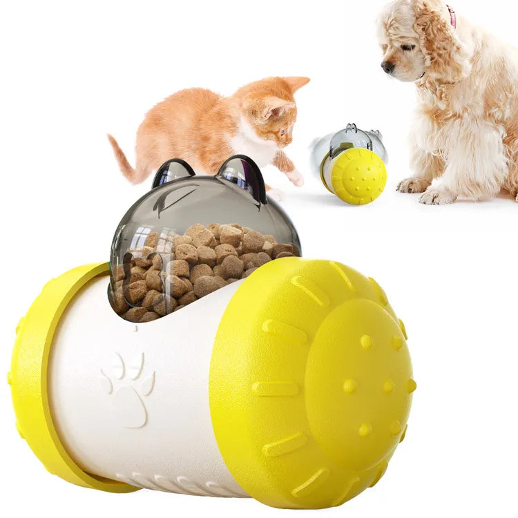 Jouet à Friandises Interactif pour Chiens et Chats - Jouet à Mâcher avec Distributeur de Nourriture