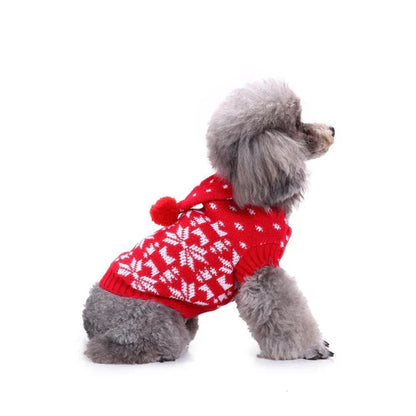 Pull de Noël pour Chiens avec Flocons de Neige