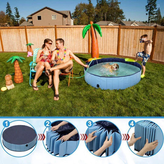 Piscine pour Chiens Pliable pour le Jardin et L' Extérieur