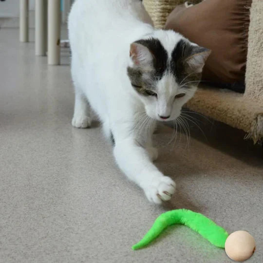 Jouet Interactif pour Chats avec Clochette et Queue Branlante