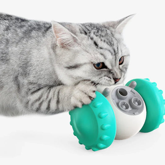 Jouet Alimentaire Interactif à Roulettes pour Animaux de Compagnie