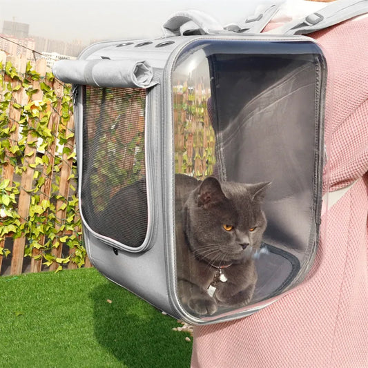 Sac de Transport pour Chats avec Fenêtre - Sac Robuste et Portable pour Animaux Domestiques , pour les Voyages