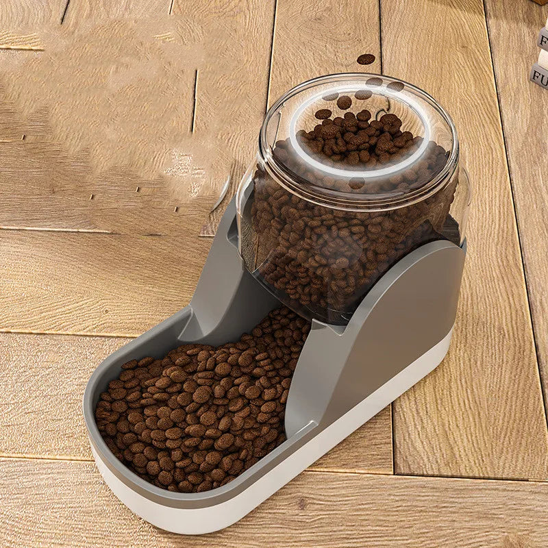 Distributeur Automatique de Nourriture et D' Eau pour Chiens et Chats - Capacité de 3,8 L