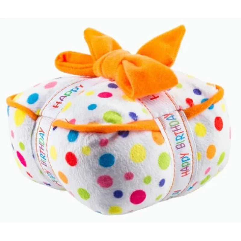 Jouets pour Chiens Anniversaire Set - Gâteau en Peluche , Cupcake & Os avec Fonction Couinement