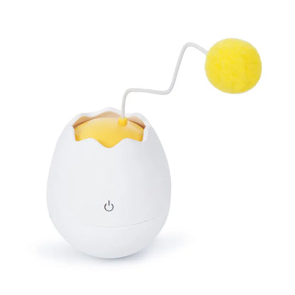 Jouets Interactifs pour Chats en Forme D' Œuf - Jouet avec Balle Mobile pour Chats