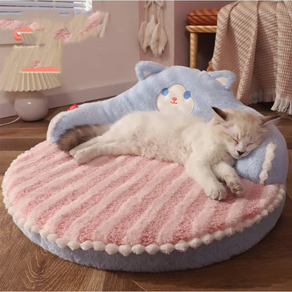 Lit Douillet En Forme D' Ours Pour Chats Et Petits Chiens Avec Dossier