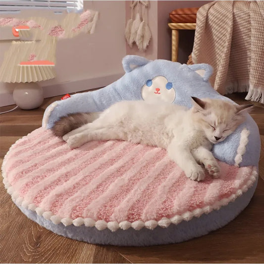 Lit Douillet En Forme D' Ours Pour Chats Et Petits Chiens Avec Dossier