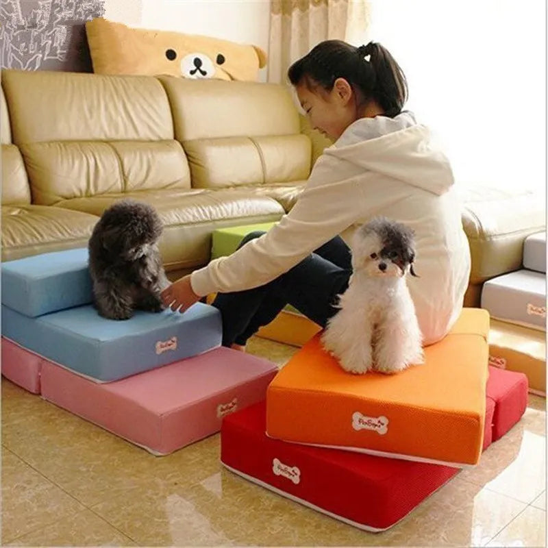 Escalier Confortable pour Chiens - Escalier Antidérapant pour Animaux de Compagnie pour Canapé Lit