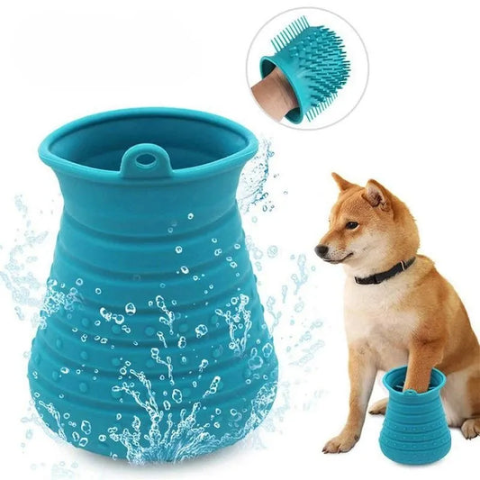Brosse en Silicone pour Chiens avec Fonction de Massage - Soin du Pelage des Animaux Domestiques