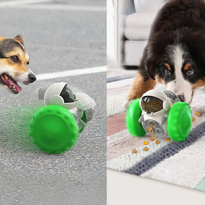 Jouet Alimentaire Interactif à Roulettes pour Animaux de Compagnie