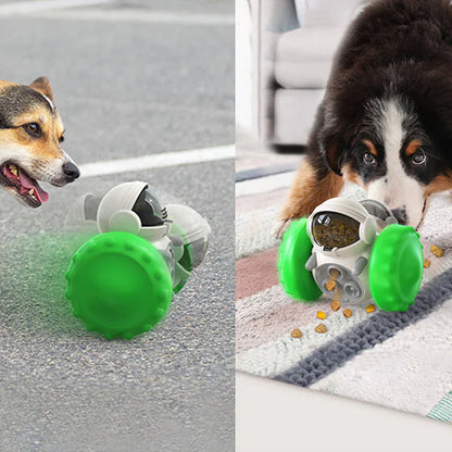 Jouet Alimentaire Interactif à Roulettes pour Animaux de Compagnie