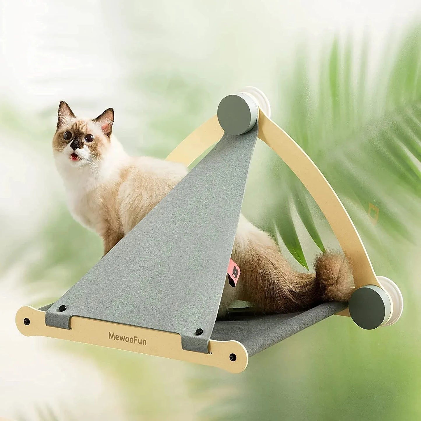 Hamac de Fenêtre Stable pour Chats - Couchage de Fenêtre Robuste avec Ventouses