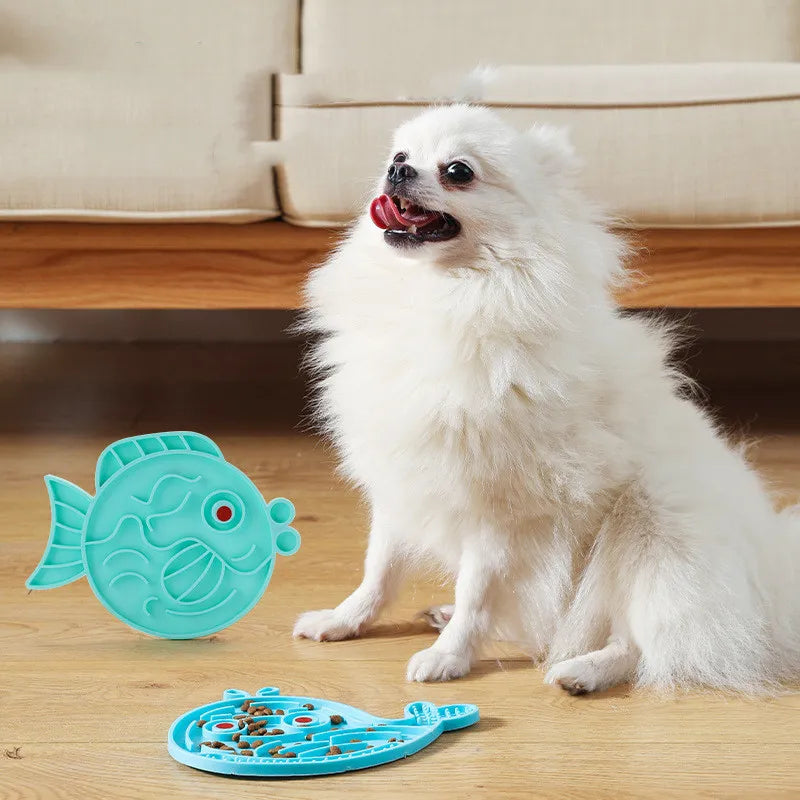 Jouet Pour Animaux De Compagnie Avec Devinette De Nourriture - Design Poisson Interactif Et Antistress Pour Chiens Et Chats