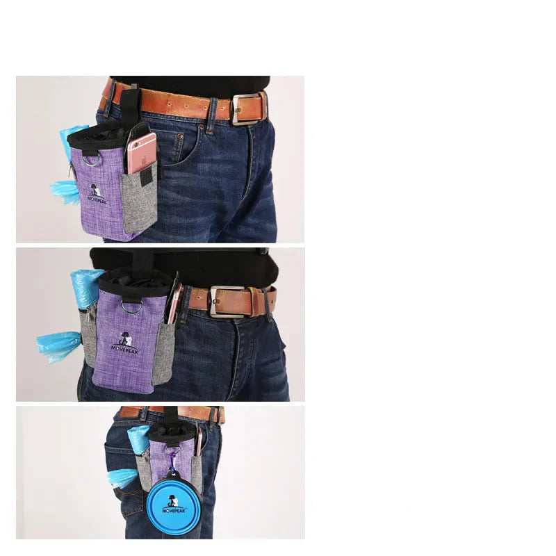Sac Pour Chien Avec Écuelle Pliable - Sac Portable Pour Les Snacks Et Les Accessoires