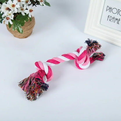Jouets à Mâcher Robustes pour Chiens - Nœuds de Corde Colorés avec Franges