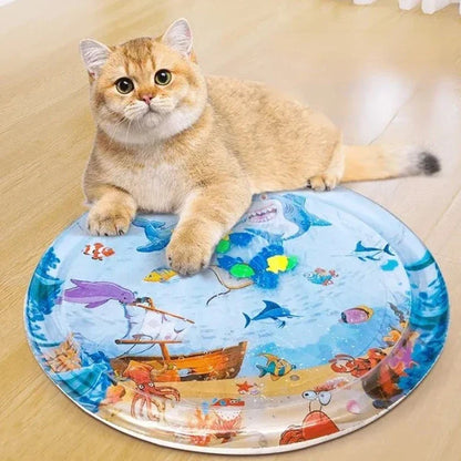 Tapis D'eau Pour Chats Spiel&kühl (Rond)