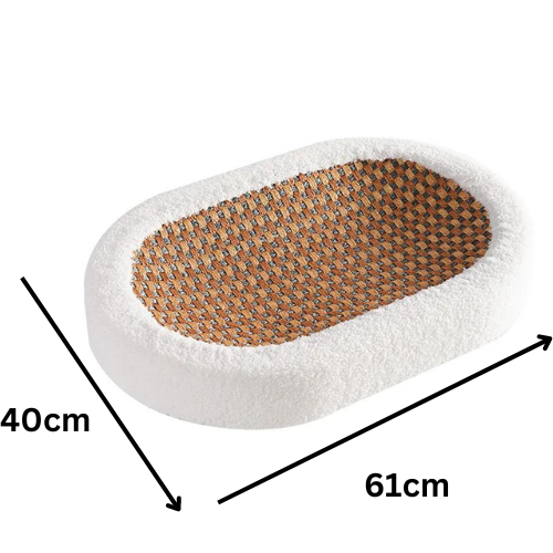 Lit Pour Chat Premium Avec Plaque À Gratter