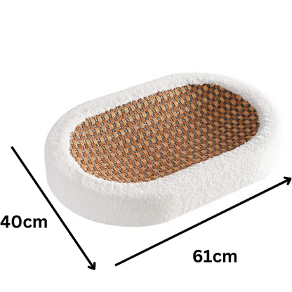 Lit Pour Chat Premium Avec Plaque À Gratter
