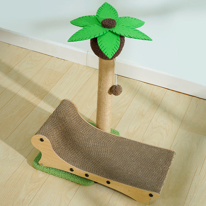 Arbre À Griffer Palmier Avec Chaise Longue Pour Chats