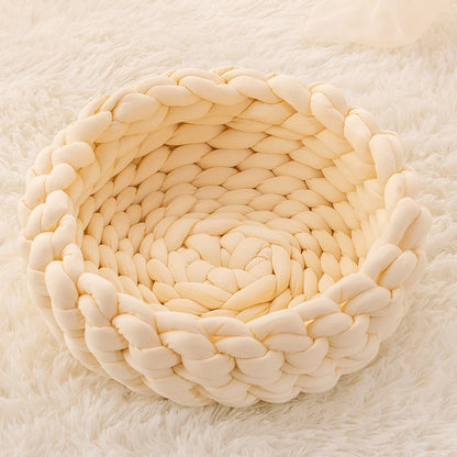 Panier Pour Chat Tressé À La Main