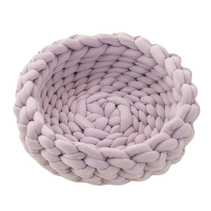 Panier Pour Chat Tressé À La Main