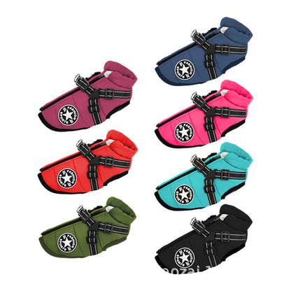 Veste Pour Chien Coupe-vent Et Imperméable Avec Harnais Intégré