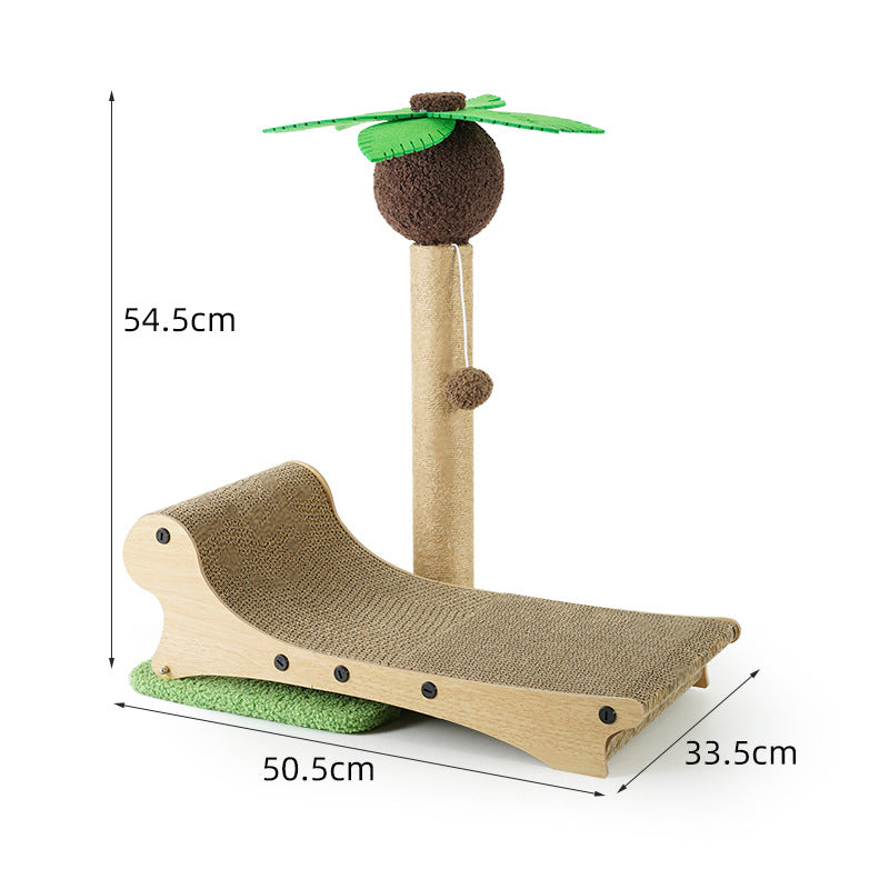 Arbre À Griffer Palmier Avec Chaise Longue Pour Chats