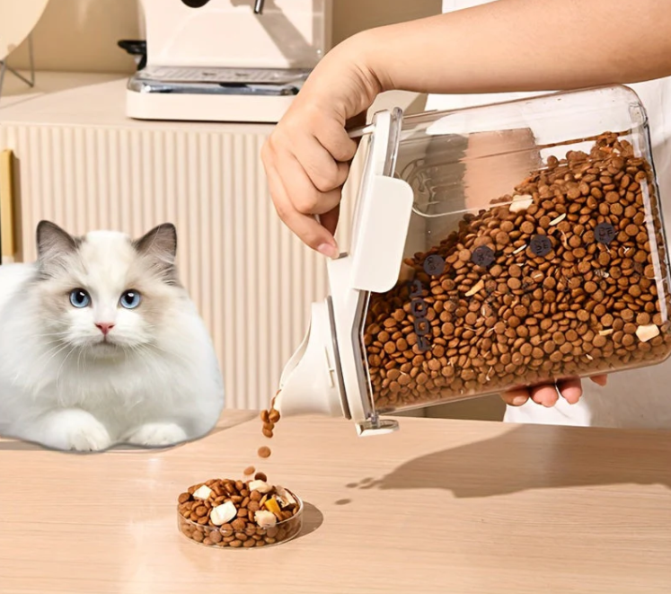 Conteneur Hermétique Pour Nourriture Pour Animaux Avec Doseur Intégré