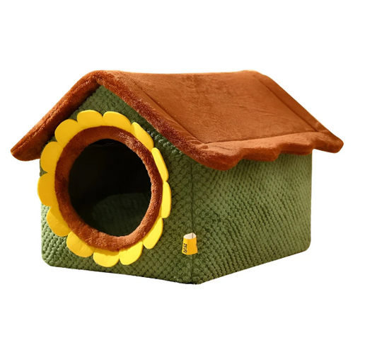Lit-tente En Peluche Confortable Pour Chat