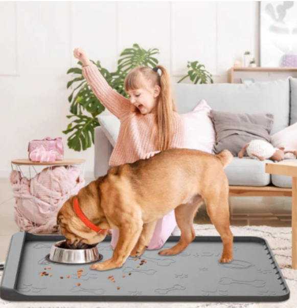 Tapis Antidérapant Pour Gamelles De Nourriture Et D'eau