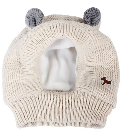 Bonnet En Tricot Chaud Avec Oreilles Pour Chiens