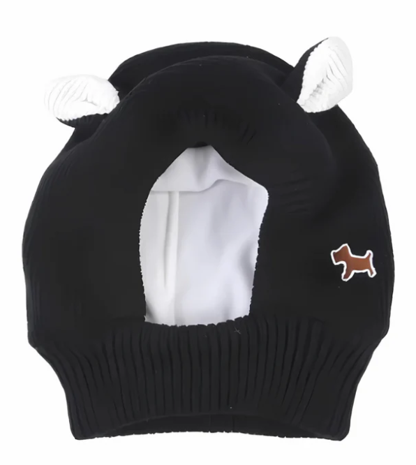 Bonnet En Tricot Chaud Avec Oreilles Pour Chiens